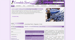 Desktop Screenshot of levendulafarm.hu